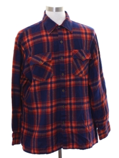1990's Mens Western Style Flannel Shirt