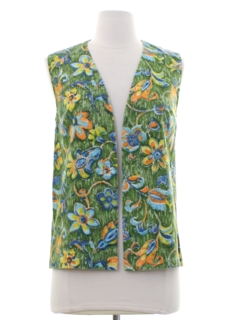 1960's Womens Mod Hippie Vest