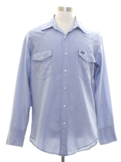 1990's Mens Chambray Western Shirt