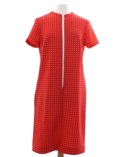 1970's Womens Mod Knit Dress