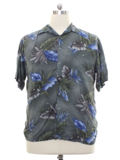 1990's Mens Rayon Hawaiian Style Shirt