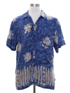 1990's Mens Rayon Hawaiian Style Shirt