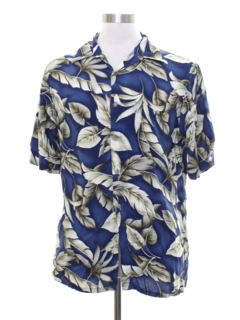 1990's Mens Rayon Hawaiian Style Shirt