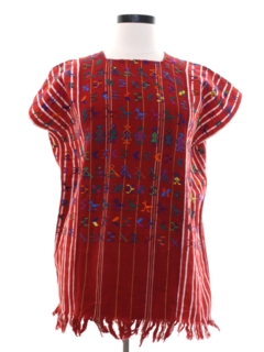 1970's Womens Guatemalan Style Shirt