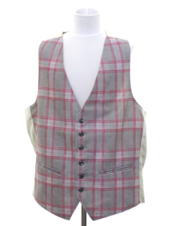 1980's Mens Totally 80s Suit Vest