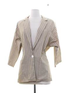 1980's Womens Totally 80s Boyfriend Blazer Jacket