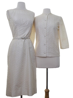 1970's Womens Mod Silk Dress