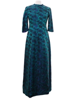 1960's Womens Mod Maxi Dress