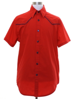 1980's Mens Rodeo Style Western Shirt