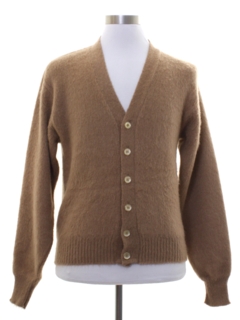 1960's Mens Mod Shaggy Mohair Sweater
