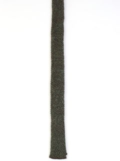 1960's Mens Knit Skinny Flat Bottom Necktie