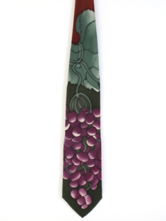 1980's Mens Wide Handpainted Swing Necktie