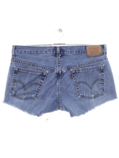 1990's Womens Levis 505s Denim Cut Off Shorts