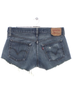 1990's Womens Levis 527s Denim Cut Off Shorts