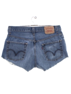 1990's Womens Levis 569s Denim Cut Off Shorts