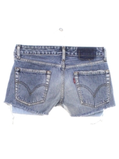 1990's Womens Levis Super Low Rise Skinny Denim Shorts