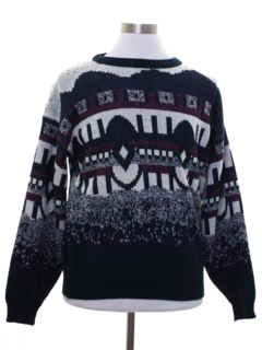 1980's Mens Totally 80s Cosby Style Sweater