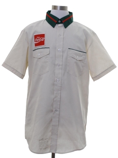 1980's Mens Coca Cola Delivery Uniform Shirt