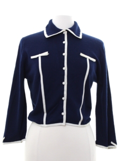 1950's Womens Schiaparelli Cashmere Shirt Jacket