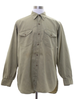 1950's Mens Grunge Work Shirt