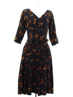 1950's Womens Richard Cole Designer Fab Fifties Designer Dress