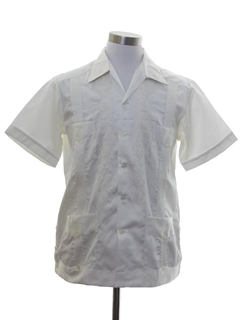 1980's Mens Guayabera Shirt