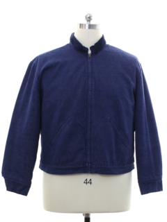 1960's Mens Wrangler Denim Zip Jacket