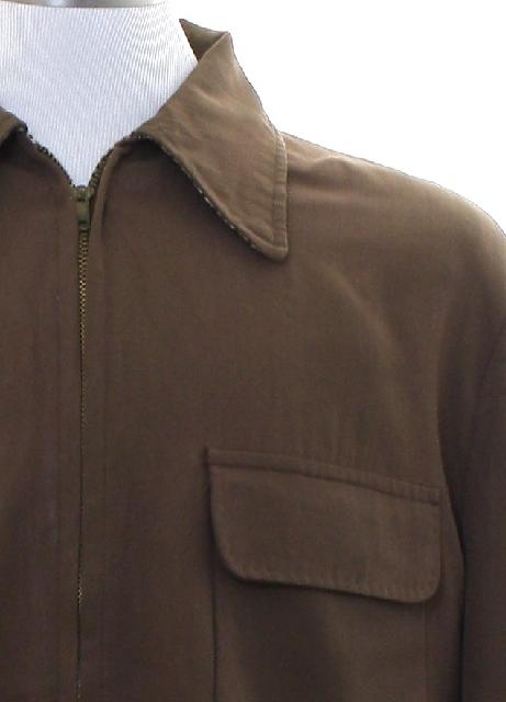 Retro Forties Jacket: 40s -No Label- Mens cocoa brown
