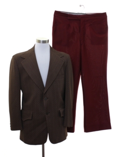 1970's Mens Combo Disco Suit