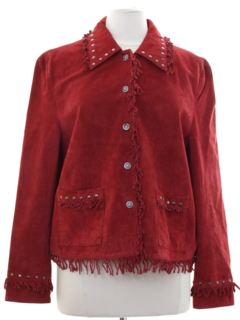1990's Womens Suede Leather Jacket