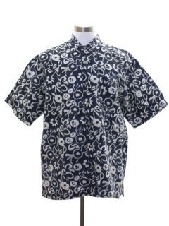 1990's Mens Bugle Boy Graphic Print Sport Shirt