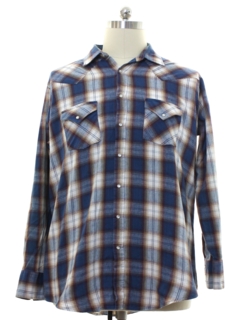 1990's Mens Flannel Western Shirt