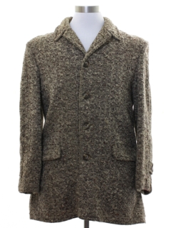 1950's Mens Wool Car Coat Jacket