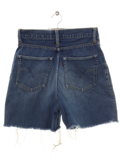 1950's Womens REAL VINTAGE Levis 701 Big E Selvedge Blueline Denim Cut Off Shorts