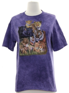 1990's Womens y2k Animal T-shirt