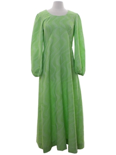 1960's Womens Mod Maxi Dress