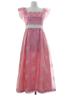 1960's Womens Designer Lorrie Deb Prom Dress