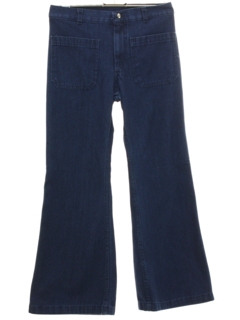 1970's Unisex Navy Issue Bellbottom Jeans Pants