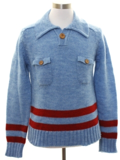 1970's Mens Mod Pullover Sweater