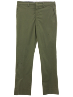 1960's Mens Flat Front Scouting Slacks Pants