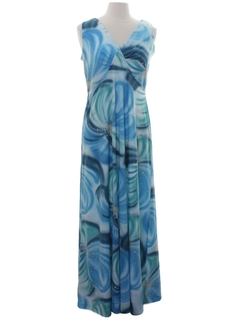 1960's Womens Mod Maxi Dress