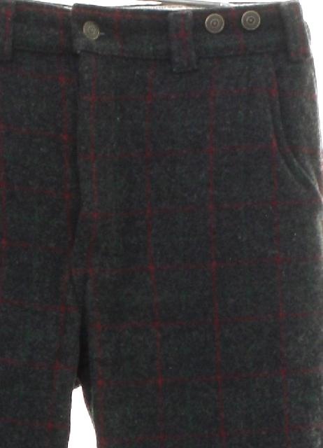 50's Vintage Pants: 50s style (made in 80s) -Codet- Mens