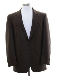 1970's Mens Western Style Disco Blazer Sport Coat Jacket