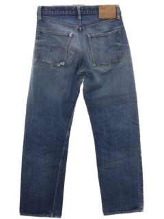 1960's Mens Levis Big E Indigo V Stitch 501 Jeans Pants