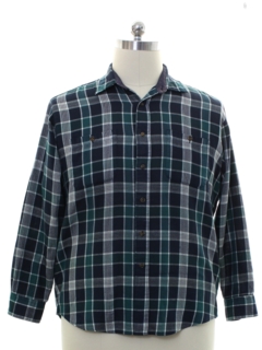 1980's Mens Plaid Shirt