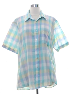 1980's Mens Totally 80s Pastel Shirt