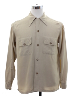 1940's Mens Gabardine Sport Shirt