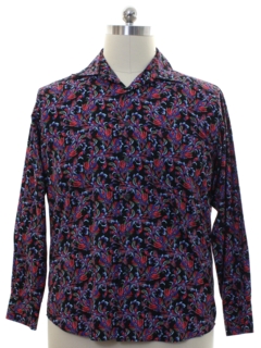 1990's Mens Alan Flusser Print Shirt