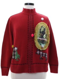 1980's Womens Krampus Ugly Christmas Sweater