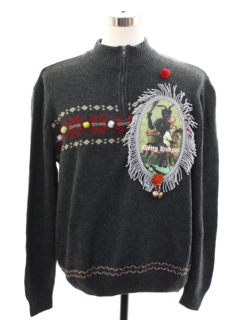 1980's Mens Krampus Ugly Christmas Sweater